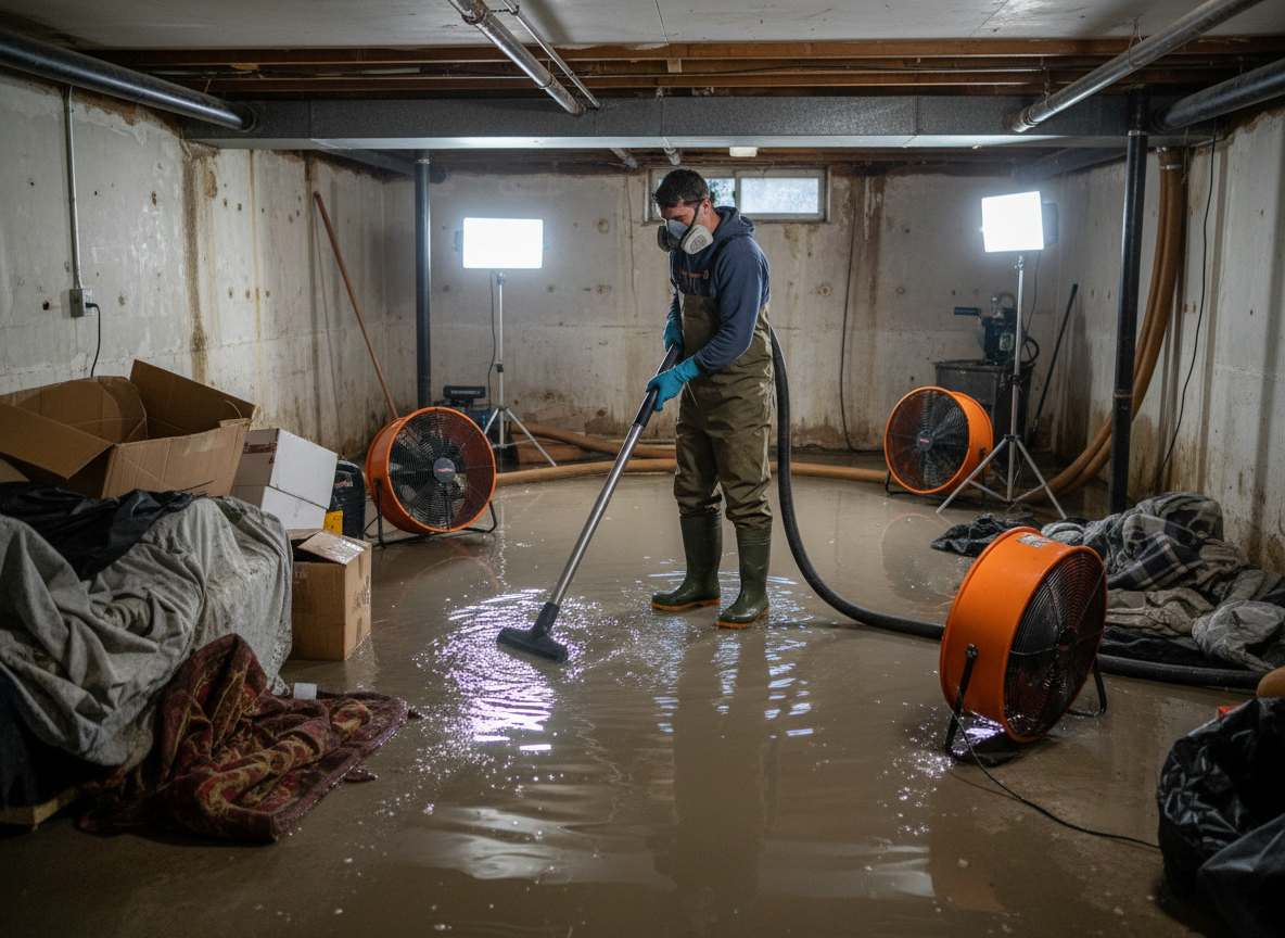 Basement Flood Cleanup in Cardiff by the Sea, CA