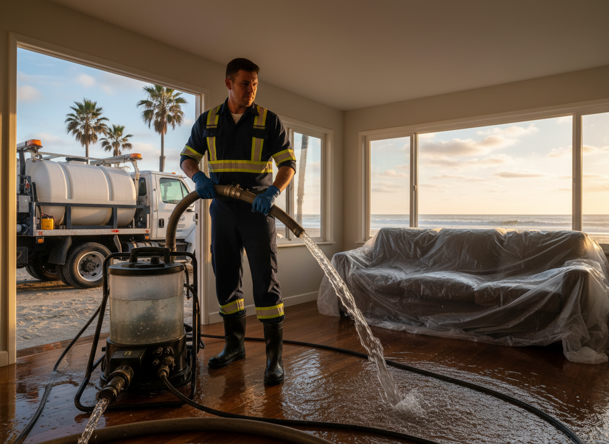 Rapid Water Extraction in Cardiff by the Sea, CA