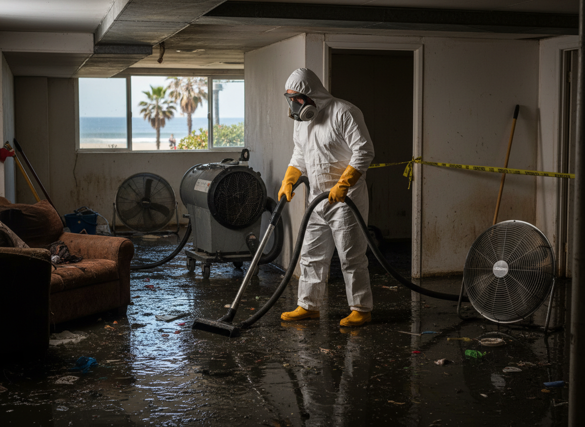 Sewage Cleanup in Cardiff by the Sea, CA