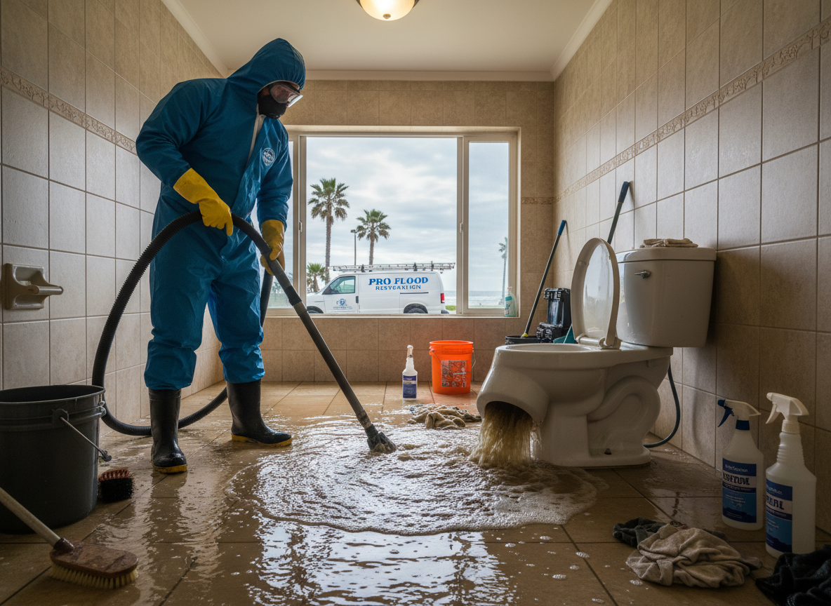 Toilet Overflow Cleanup in Cardiff by the Sea, CA