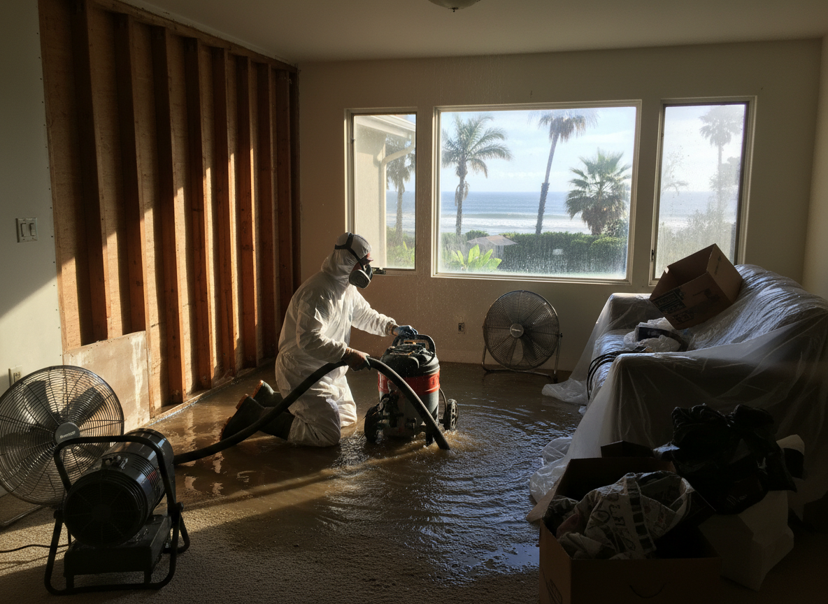 Water Damage Restoration Cardiff by the Sea in San Elijo Hills, CA 92007